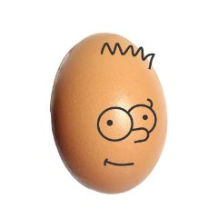 bart simpson as an egg 